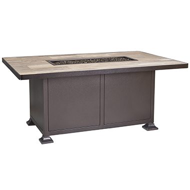 OW Lee 36" x 58" Chat Height Santorini Fire Pit