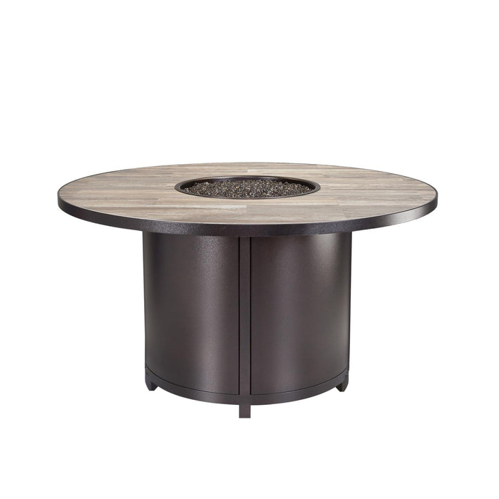 O.W. Lee Elba 54" Round Chat Height Fire Pit Table