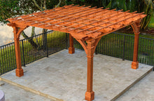 Load image into Gallery viewer, Best Redwood Pacific Redwood Double Beam Premium Pergola – Create the Perfect Outdoor Retreat
