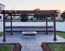 Load image into Gallery viewer, Best Redwood Super Deck Pergola – Enhance Your Outdoor Living Space