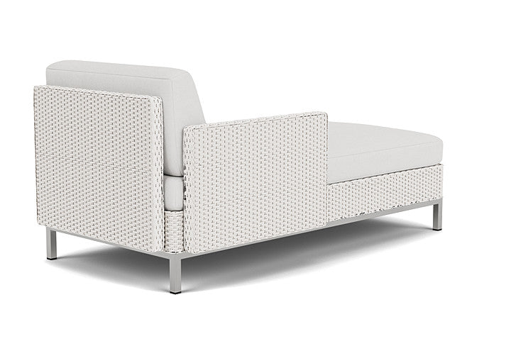 Lloyd Flanders Elements Right Arm Chaise with Loom Arm and Back