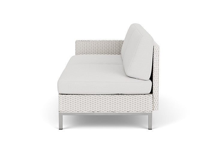 Lloyd Flanders Elements Right Arm Settee with Loom Arm and Back