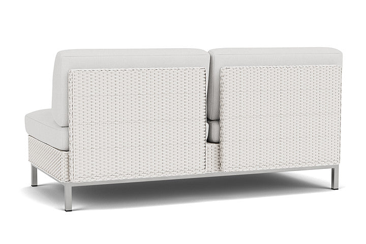 Lloyd Flanders Elements Armless Settee with Loom Back