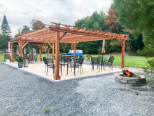 Load image into Gallery viewer, Best Redwood Super Deck Pergola – Enhance Your Outdoor Living Space