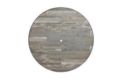 Reclaimed Teak 54" Round Table Top with Umbrella Hole