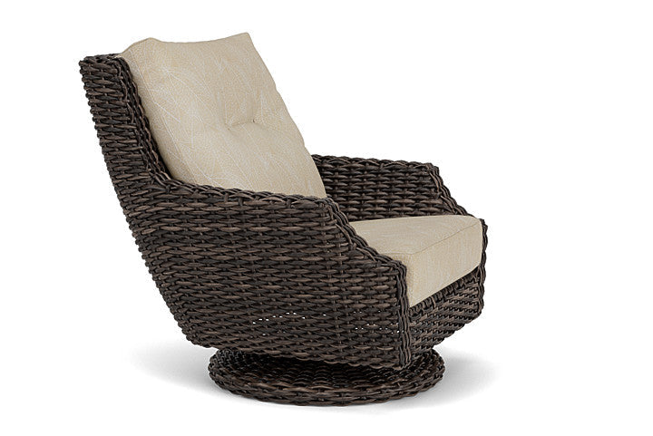 Lloyd Flanders Largo High Back Swivel Rocker Lounge Chair