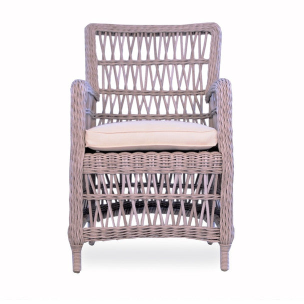 Lloyd Flanders Mackinac Dining Set with Live Edge Teak Table