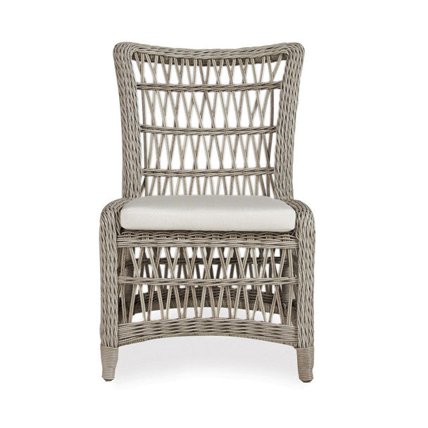 Lloyd Flanders Mackinac Dining Set with Live Edge Teak Table