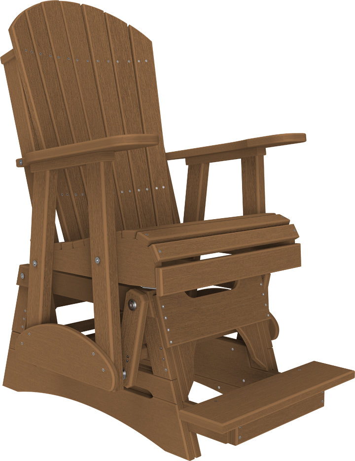 2 Adirondack Balcony Glider Antique Mahogany