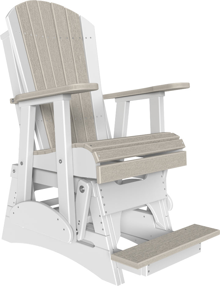 2 Adirondack Balcony Glider Birch White