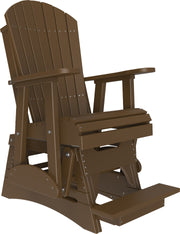 2 Adirondack Balcony Glider Chestnut Brown