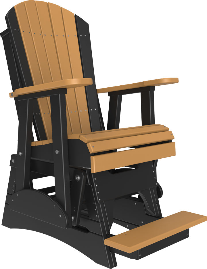 2 Adirondack Balcony Glider Cedar Black