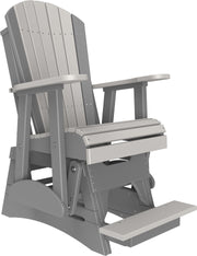 2 Adirondack Balcony Glider Dove Gray Slate