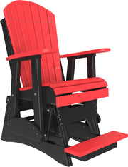 2 Adirondack Balcony Glider Red Black