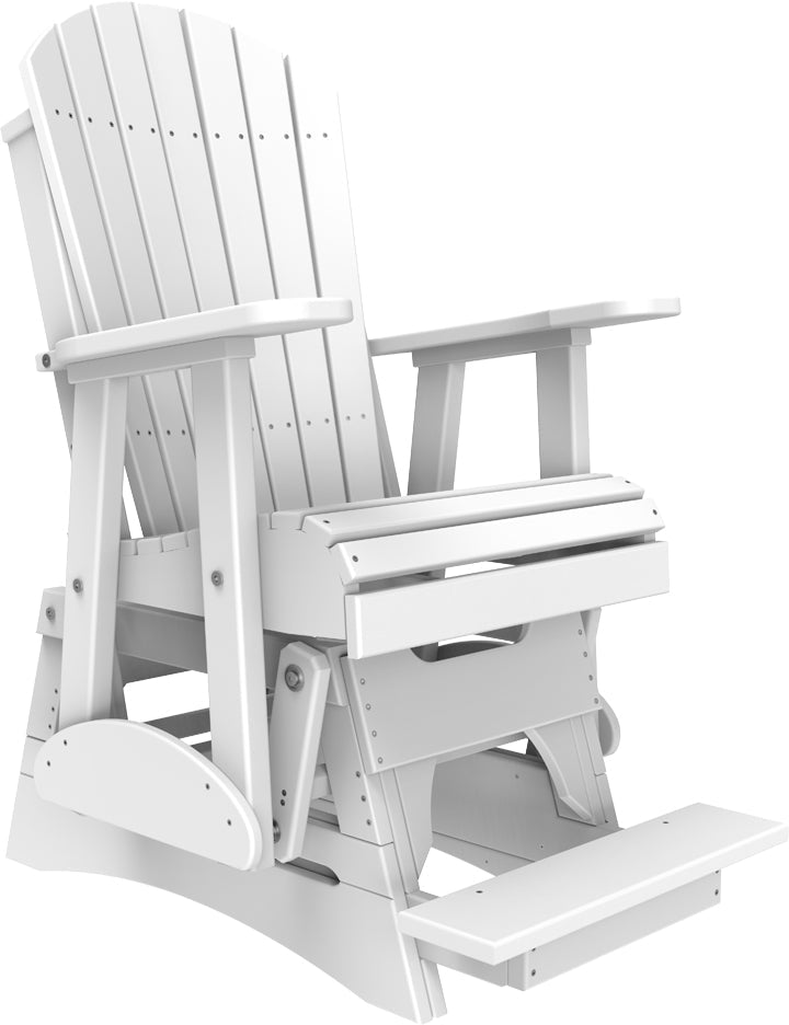 2 Adirondack Balcony Glider White