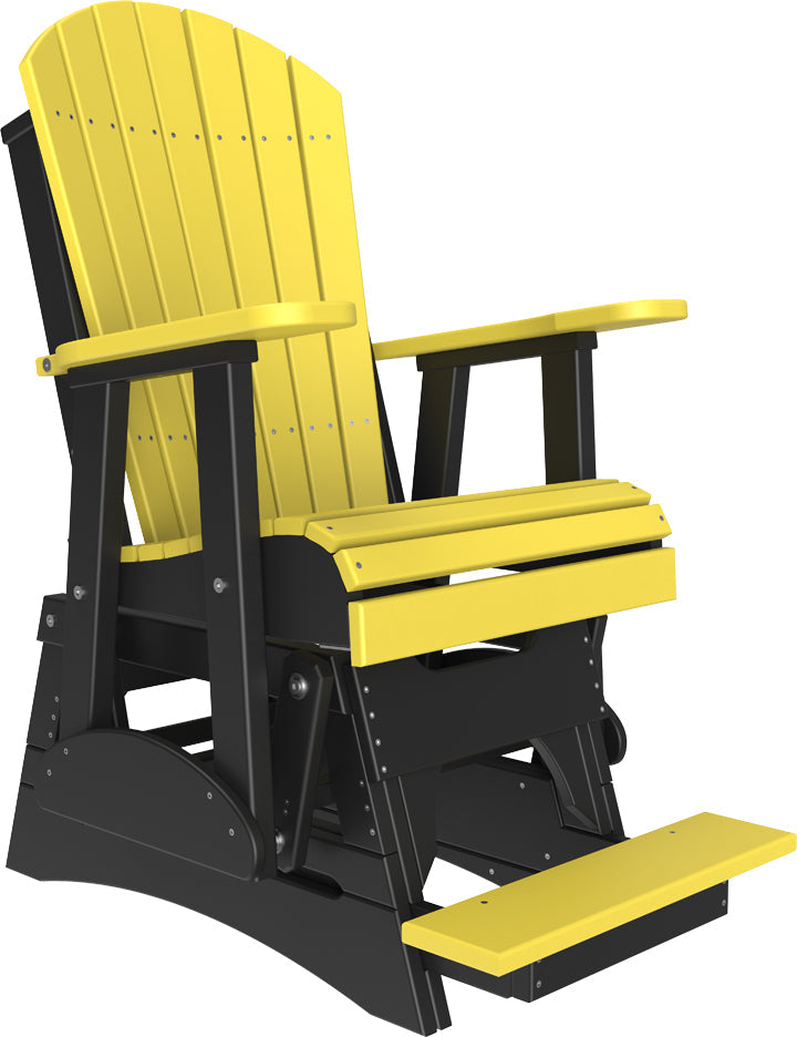 2 Adirondack Balcony Glider Yellow Black