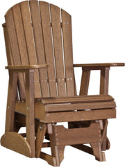 2 Adirondack Poly Glider Antique Mahogany