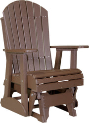 2 Adirondack Poly Glider Chestnut Brown