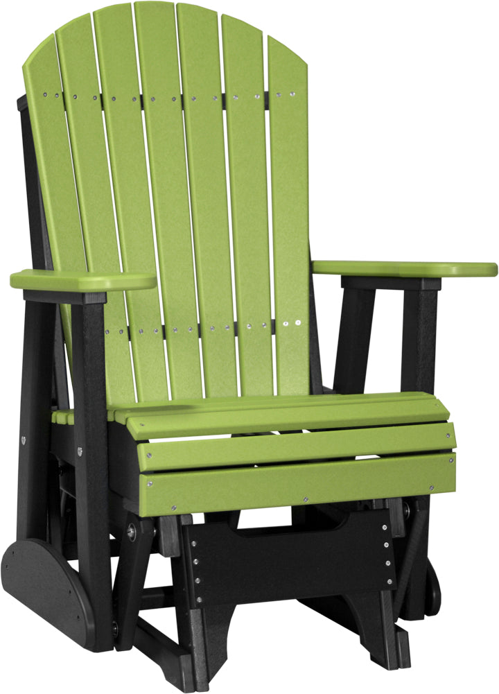 2 Adirondack Poly Glider Lime Green Black