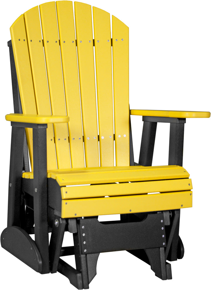 2 Adirondack Poly Glider Yellow
