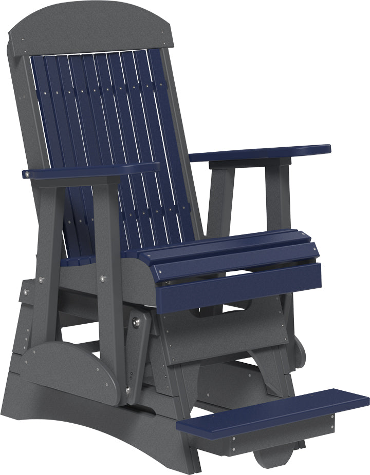2 Classic Poly Balcony Glider Patriot Blue