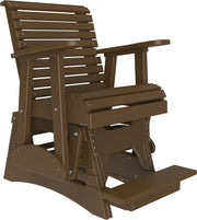 2 Plain Balcony Glider Chestnut