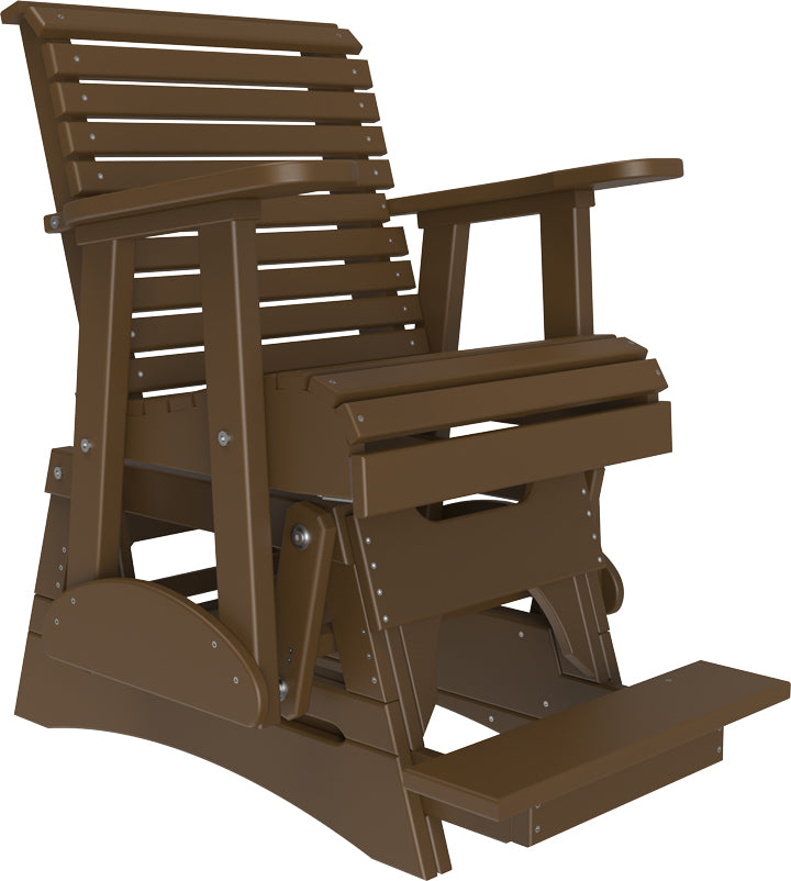 2 Plain Balcony Glider Chestnut