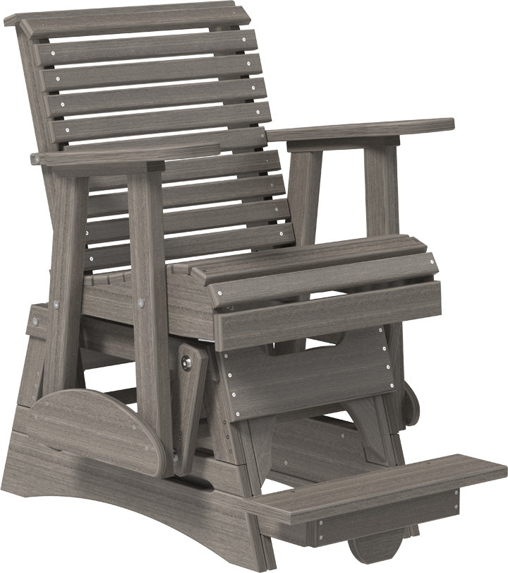 2 Plain Poly Balcony Glider Coastal