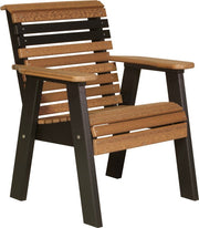 2 Plain Poly Bench Antique Mahogany Black