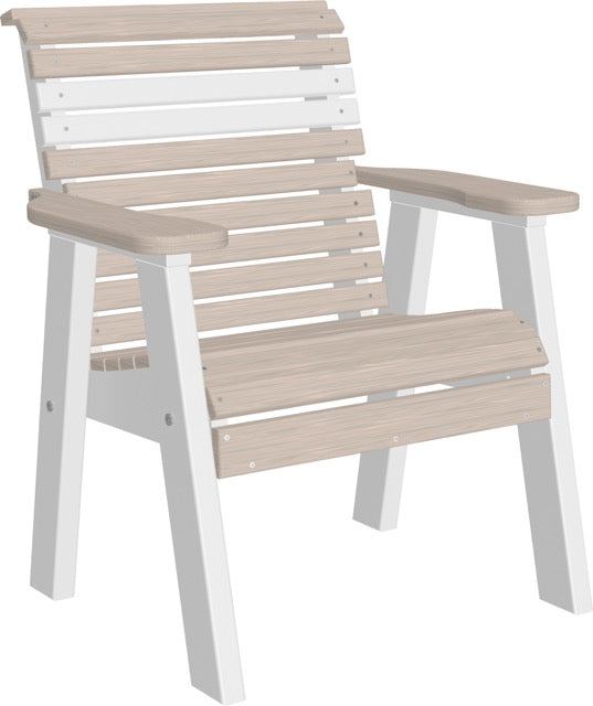 2 Plain Poly Bench Birch White