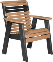 2 Plain Poly Bench Cedar Black
