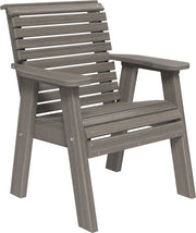 2 Plain Poly Bench Coastal Gray