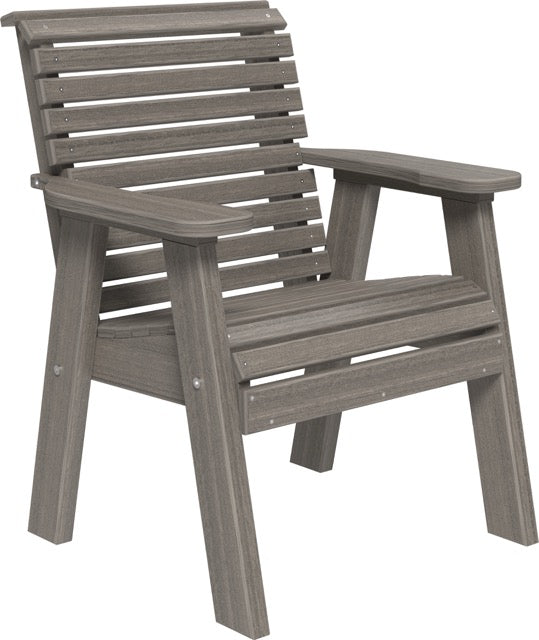 2 Plain Poly Bench Coastal Gray