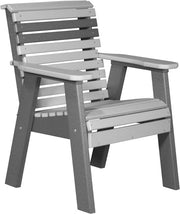 2 Plain Poly Bench Dove Gray Slate