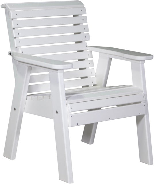 2 Plain Poly Bench White