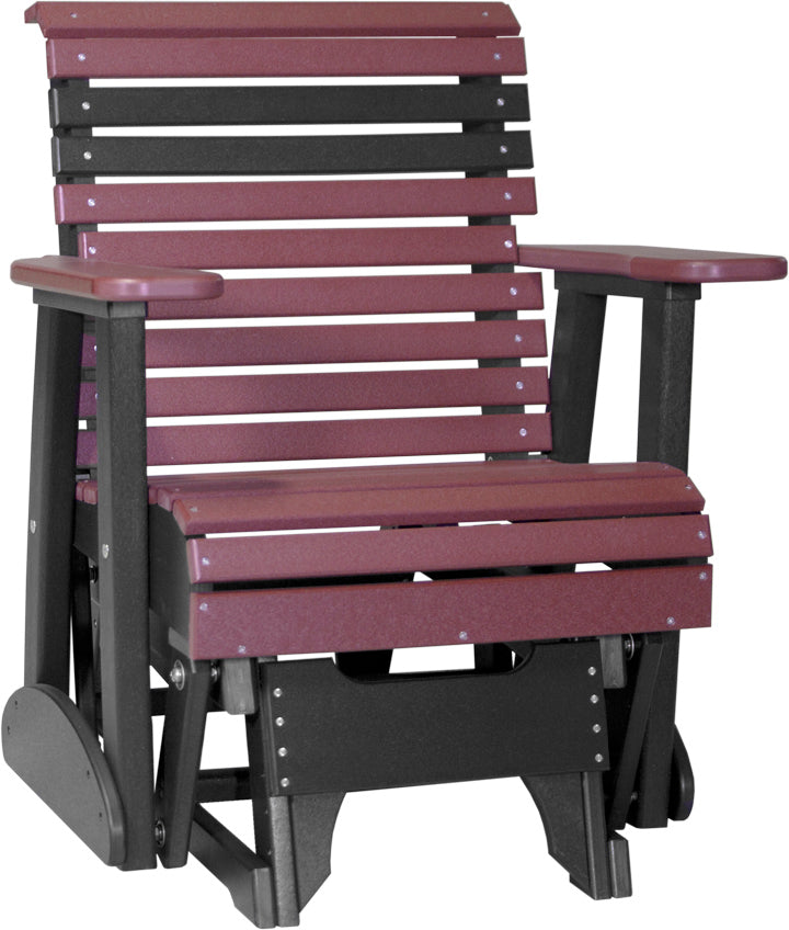 2 Plain Poly Glider Cherrywood