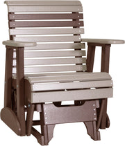 2 Plain Poly Glider Weatherwood Chestnut