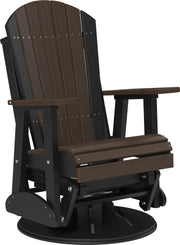 2 Swivel Adirondack Poly Glider Brazilian Walnut