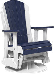 2 Swivel Adirondack Poly Glider Patriot Blue
