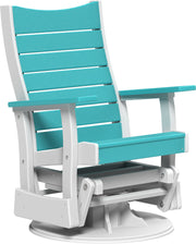 2 Swivel Contour Poly Glider Aruba Blue