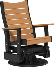 2 Swivel Contour Poly Glider Cedar