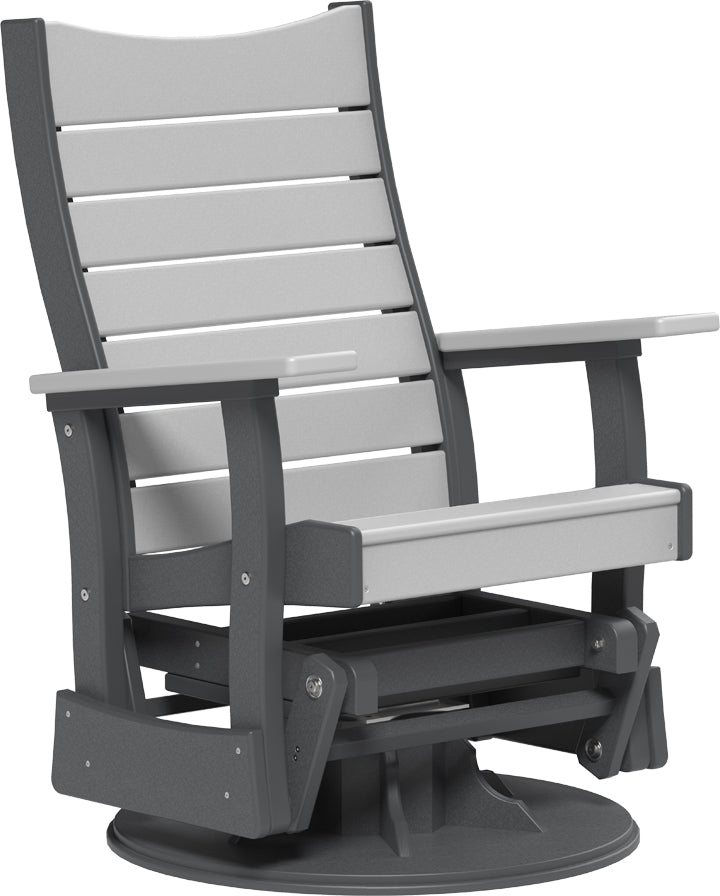 2 Swivel Contour Poly Glider Dove Gray