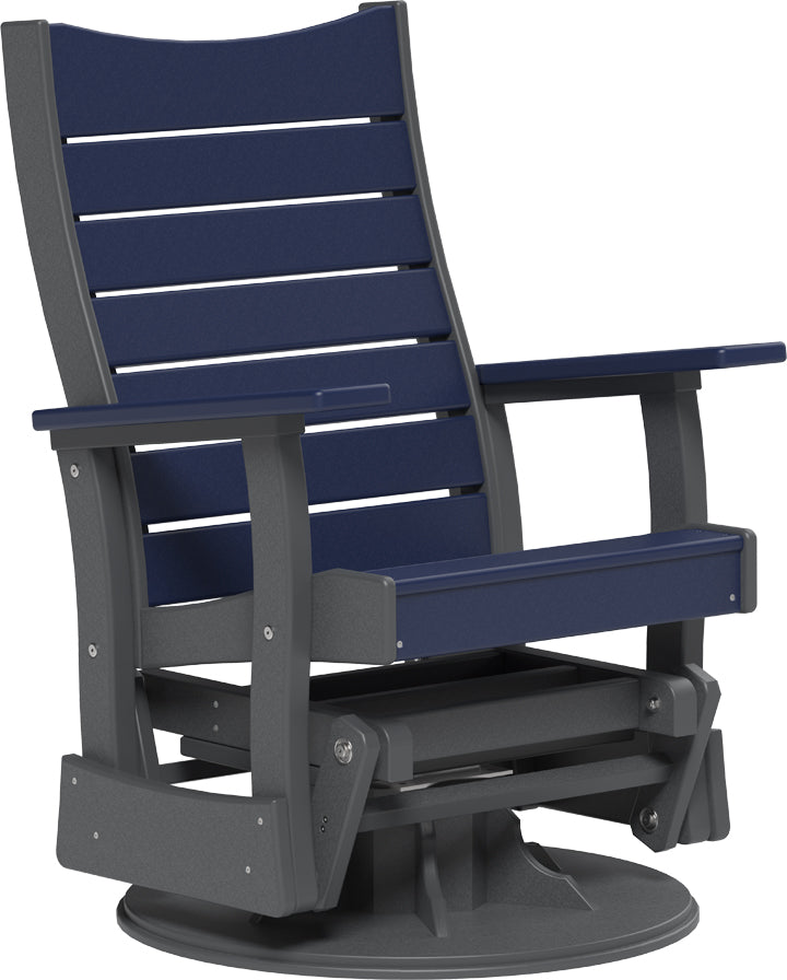 2 Swivel Contour Poly Glider Patriot Blue
