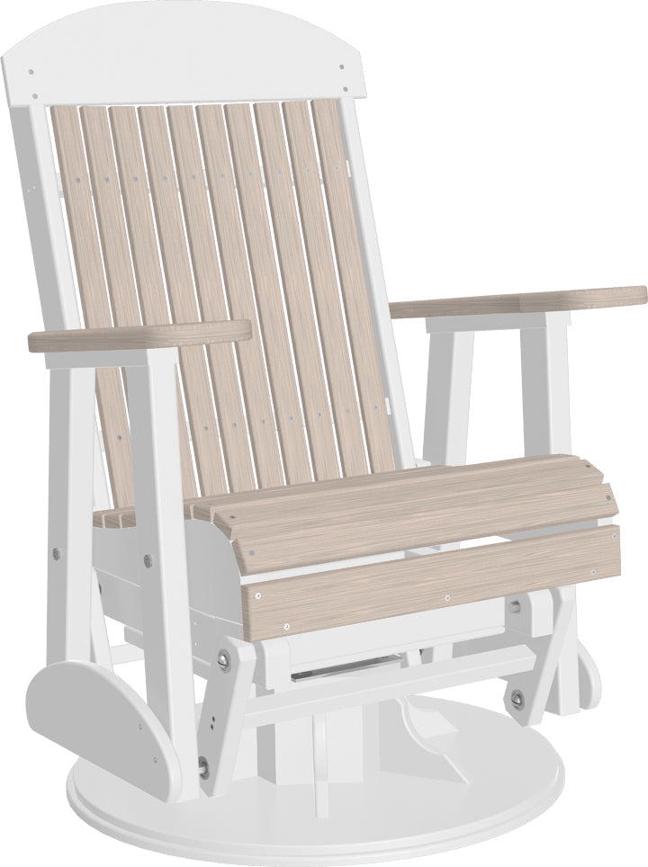 2 Swivel Classic Poly Glider Birch
