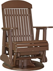 2 Swivel Classic Poly Glider Chestnut