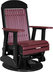 2 Swivel Classic Poly Glider Cherrywood
