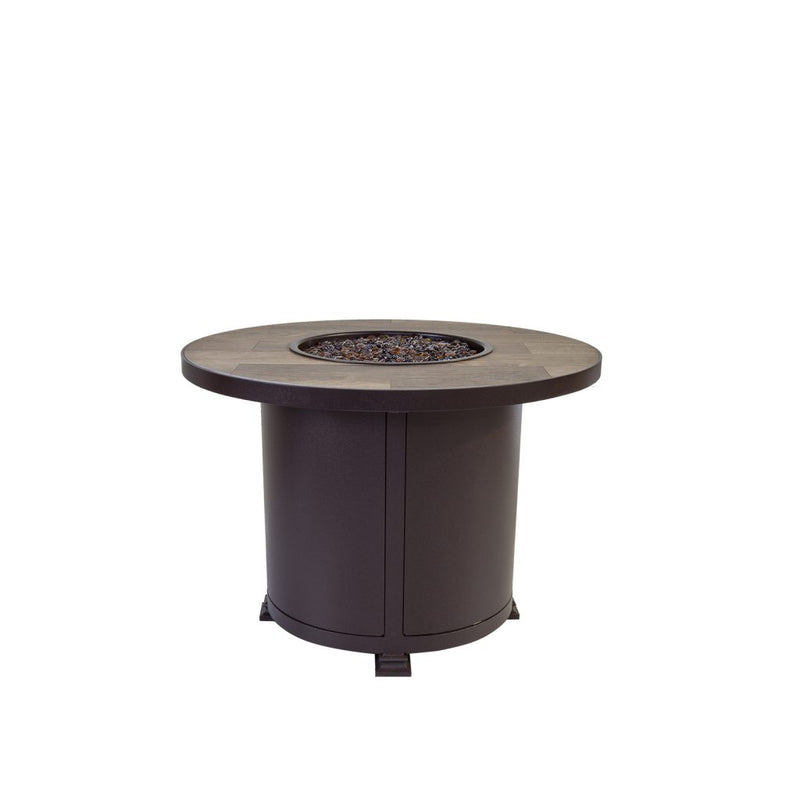 OW Lee 36" Rd. Chat Height Santorini Fire Pit