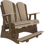 4 Adirondack Balcony Glider Weatherwood