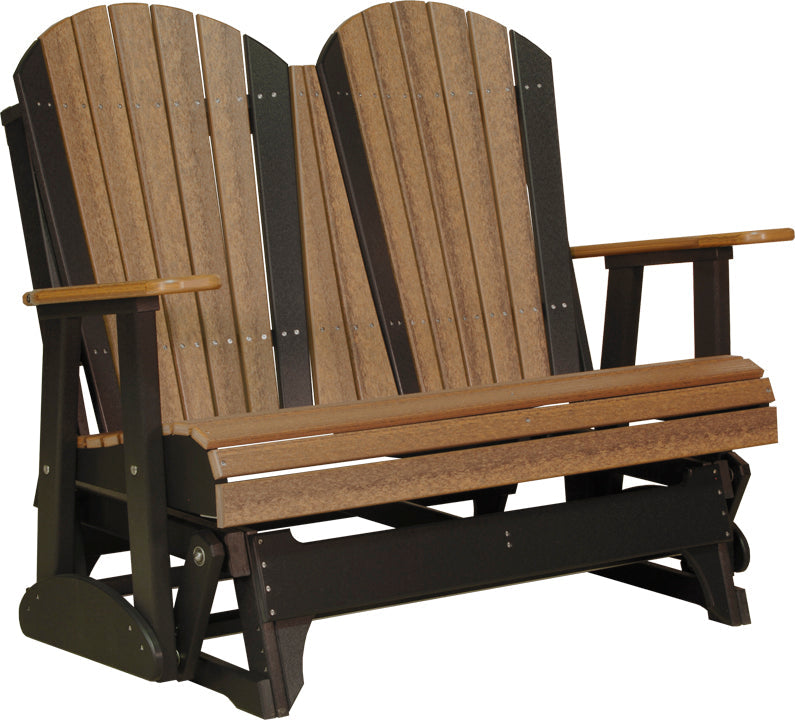 4 Adirondack Poly Glider Antique Mahogany