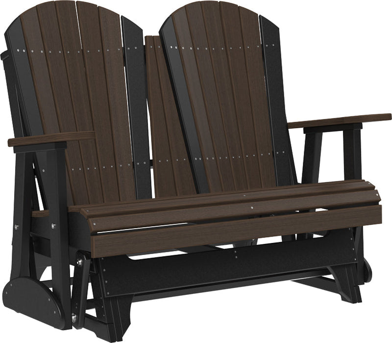 4 Adirondack Poly Glider Brazilian Walnut